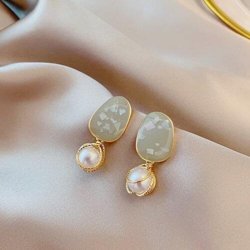 2020 Summer Trendy Simulated Pearl Drop Earrings for Women Gift Bijoux Korean jewelry Drop Hanging Dangle Earring Jewelry