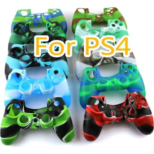 1PC Camouflage Non-slip Soft Silicone Protective Joystick Thumbstick Grip Protective Skin Cover Case for PS4 Game Controller Hot