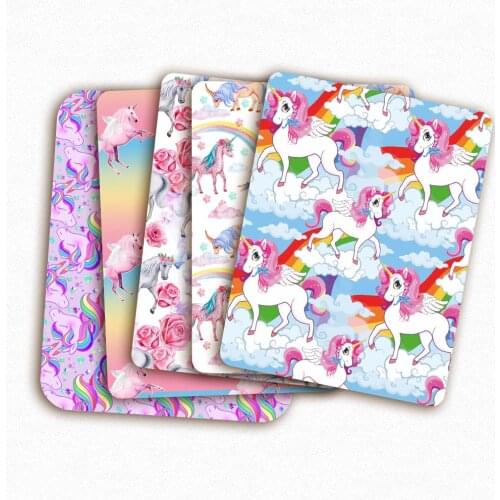 Polyester Cotton Fabric Cloth Sheet By The Meter Yard Cartoon Unicorn Pattern DIY Masks Dress Bag Making Craft 45*145cm 1PC