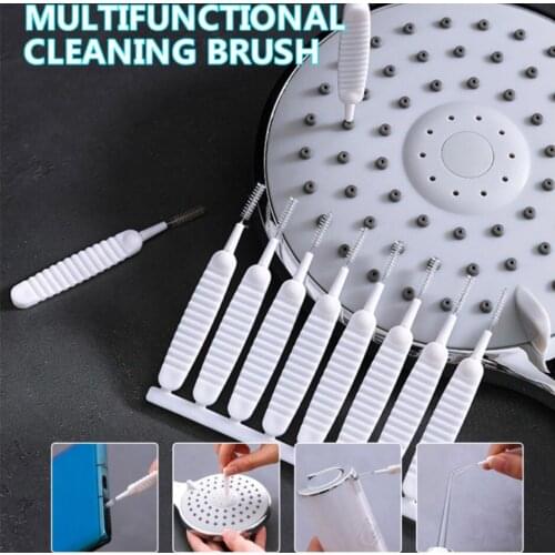 10pcs/set Shower Head Cleaning Brush Washing Anti-clogging Small Brush Pore Gap Cleaning Brush For Kitchen Toilet Phone Hole