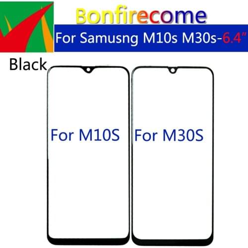 10Pcs\lot For Samsung Galaxy M10s M107 Front Touch Screen Glass Outer Lens For M30s M307 LCD Front Panel Glass Replacement