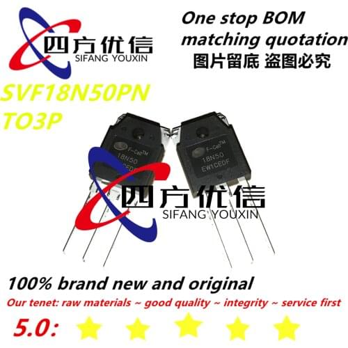 100% new original (10PCS) SVF18N50PN 18N50 18A 500V TO3P