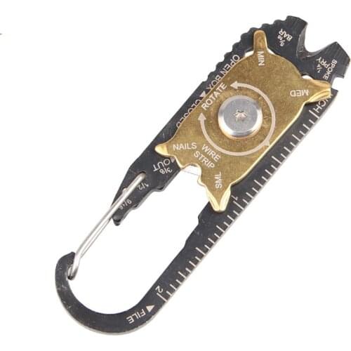 20 in 1 EDC gear Multipurpose fixr Multifunction carabiner multi tool pocket survive utility camp outdoor quickdraw hanger hang