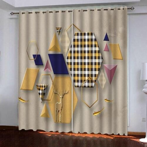 Customize cortina 3D stereoscopic abstract photo curtains For living room bedroom home goods curtains
