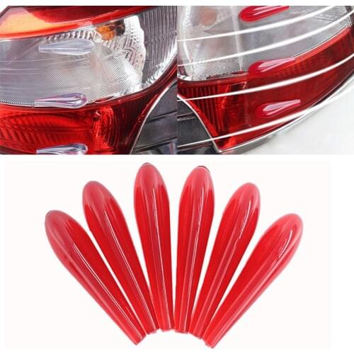 6Pcs Universal Car-Styling Bumper Spoiler Airflow Sticker Vehicle Body Decor