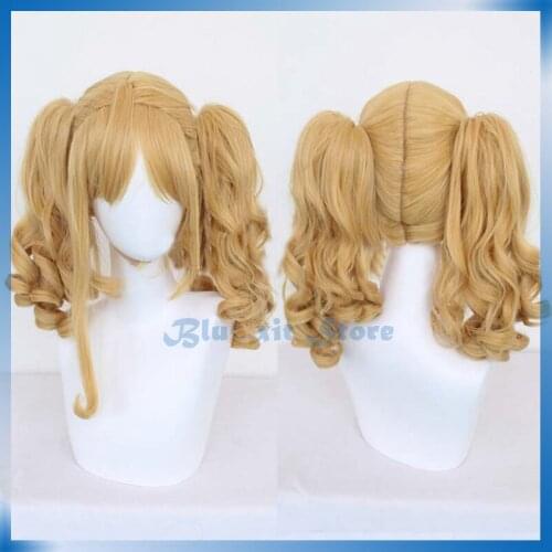 Black Butler Kuroshitsuji Wig Elizabeth Midford Cosplay Hair Long Curly Ponytails Comiket Halloween Synthetic Hair