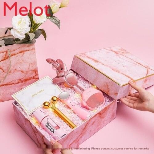 Electric Facial Cleaning Instrument Deep Cleaning Face Beauty Home Ultrasonic Rechargeable Massage Tool Valentines Day Gift