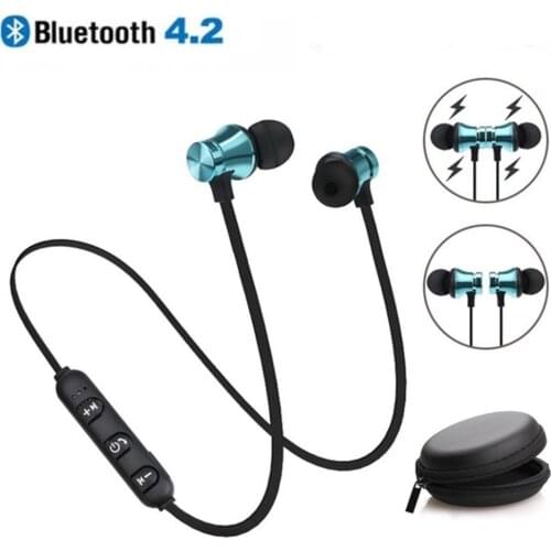 Magnetic Wireless bluetooth Earphone XT11 music headset Phone Neckband sport Earbuds Earphone with Mic For iPhone Samsung Xiaomi