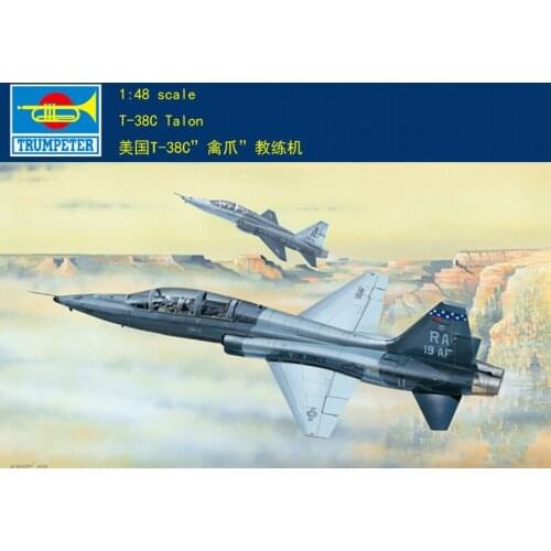 Trumpeter 02877 1/48 American T-38C Talon Aircraft Trainer Model Battleplane TH05508-SMT6