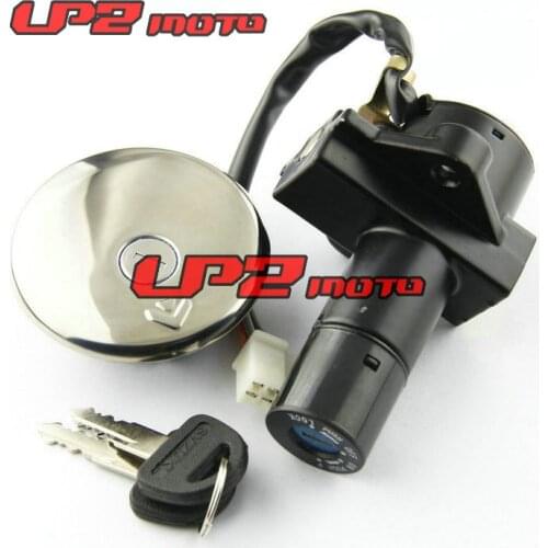 Motorcycle Lock Kits Ignition Switch Lock Tank Cap For SUZUKI GN250 1985-2001