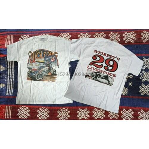 Doug Wolfgang 1985 Vintage Sprint Car White Men s T shirt SS