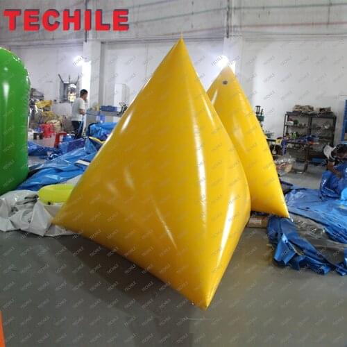Custom inflatable floating swim marker buoy inflatable pyramid buoy for sale regatta inflatable triangle buoy supplier