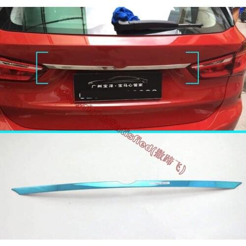 Stainless Steel Rear Door Trunk Lid Cover Trim Exterior Molding Stickers small For BMW F48 X1 2016 2017