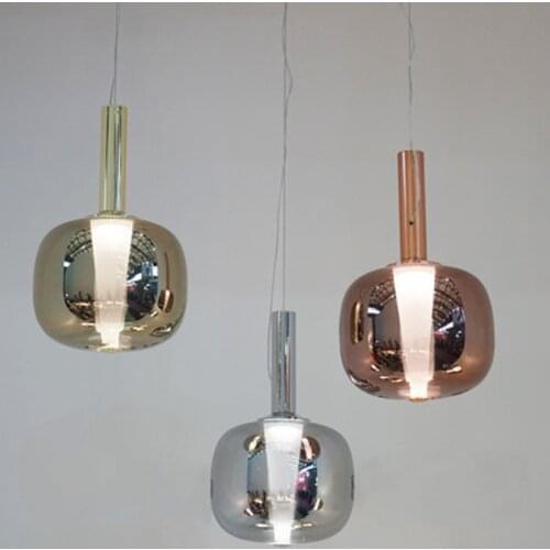 Nordic wind glass chandelier designer light luxury art creative personality simple post-modern hotel decoration model room lamp