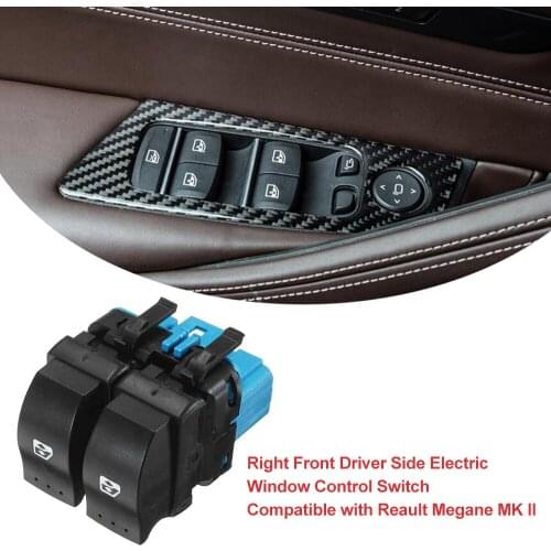 Right Front Driver Side Electric Window Control Switch for Reault Megane MK II Scenic Espace Car Interior Accessories