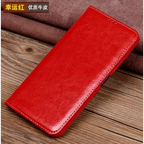 Luxury Genuine Leather Flip For Huawei Nova 6 5g Leather Half Pack Phone Case For Nova6 5g Phone Cases Shockproof