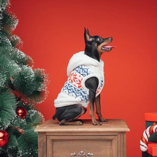 Christmas Dog Cat Sweater Puppy Coat Winter Dog Clothes for Small Medium Dogs Chihuahua Yorkies Corgi French Bulldog Ropa Perro