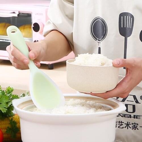 Silicone Rice Spoon Kitchen Non-stick Rice Spatula High Temperature Resistant Non-stick Kitchen Utensils