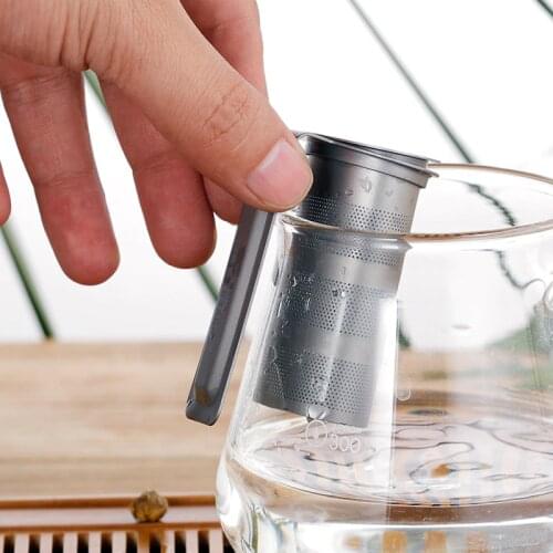 Ti artisan Titanium Tea Infuser Tea Strainer Removable Handle Strainer Suitable for Most Tea Cups and Tea Trays