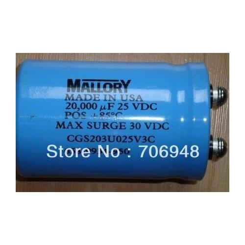 Super Capacitor 25V 20000UF 50X80MM