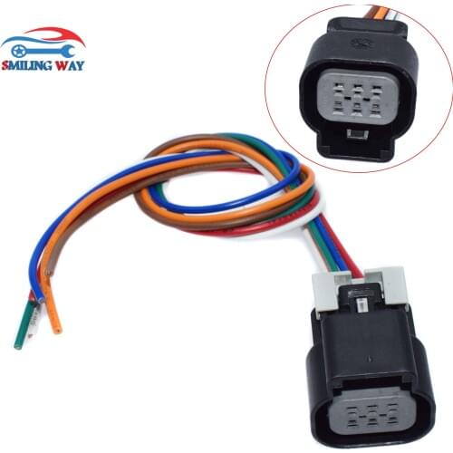 SMILING WAY# LS2 LS3 LS7 Throttle Body Actuator Connector Wire Harness Wiring Pigtail Plug For Most GM V8 Engines 6 pins