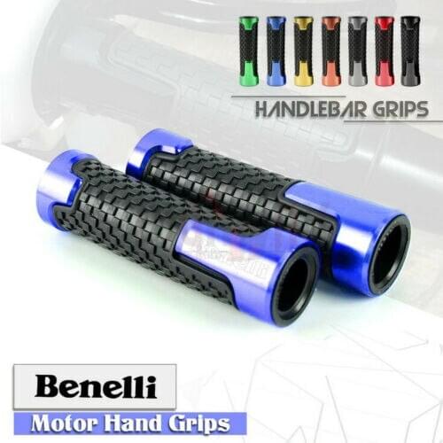 7/8"22mm Motorcycle Accessories Universal CNC Aluminum+Rubber Handle Grips for Benelli TRK502 TRK502X TNT125 TNT135 BJ500