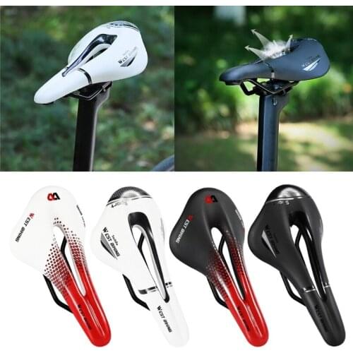 WEST BIKING Mountain Bike Seat Breathable Bicycle Seat w/ Breathable Design for Unisex Road BMX Cycling Seat