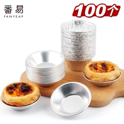Egg Tarts Mold Round Mould for Steamed Cupcake Rice Cakes Tartlets Small Baking Tools
