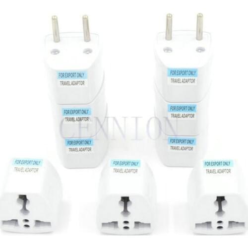 20pcs Free CN Post US AU DE UK to EU AC Power Plug Travel Adapter Converter