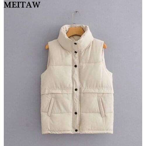 2021 Winter Down Vest Women Vest Windbreaker Jacket Coats Ladies Autumn Warm Sleeveless Waistcoat Plus Size