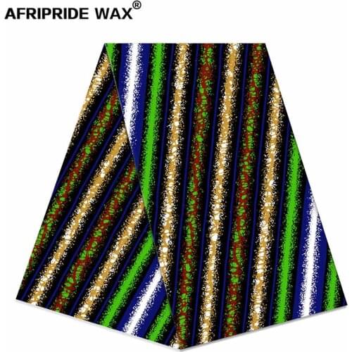 African ankara print fabric wholesale 100% good cotton real wax brocade fabric for clothing one pattern 4 colors A18F0629