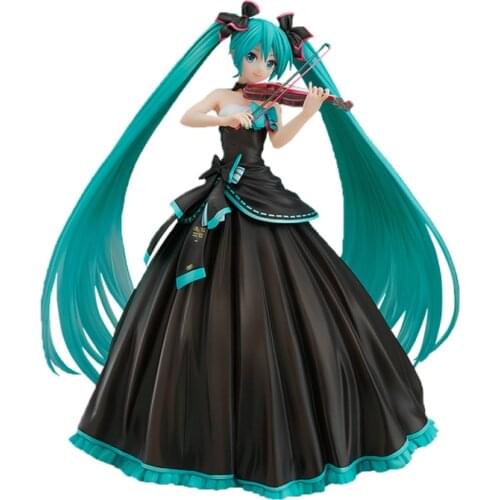 Bandai Anime Model Hatsune Miku Symphony 2017 Violin Action Figure Adult Doll Decoration Toy Childrens Birthday Gift
