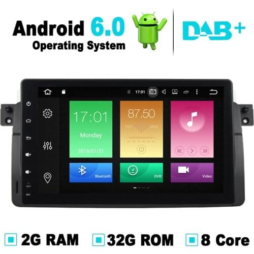 9 inch 8 Core 2G RAM 32G ROM Android 6.0 Car DVD GPS Navigation System Auto Radio Video Audio Player for BMW 3 Series E46 M3