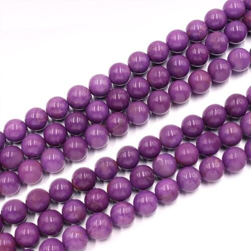 Natural phosphosiderite Round Loose Bead stone bracelet not treatment For Jewelry Making DIY design