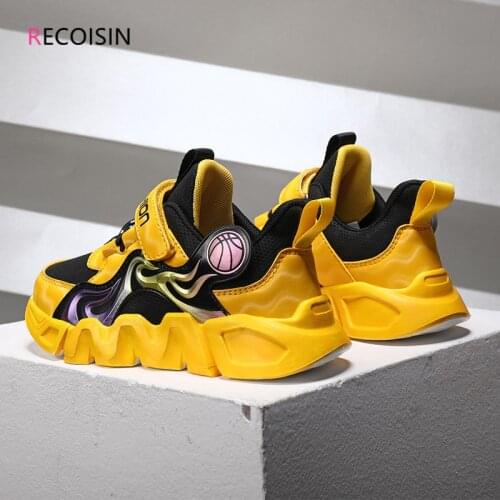 RECOISIN 2021 Spring Childrens Sneakers Basketball Sports Shoes for Boys High Quality Running Kids Shoes Boys Chaussure Enfant