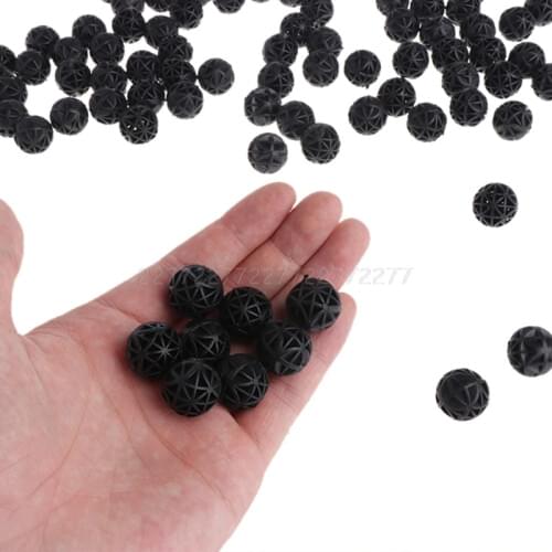 100 pcs 16mm Aquarium Bio Balls Filter Media Wet Dry Koi Fish Tank Pond Reefx O11 Dropship