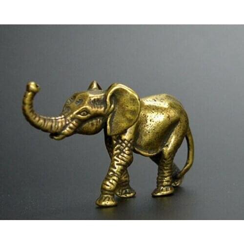 Chinas archaize brass elephant Small statue