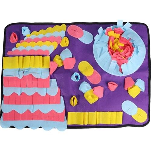 Dog Puzzle Mat Pet Mental Stimulation Toys Snuffle Treat Mat Sniffing Pad Training Decompression Supplies