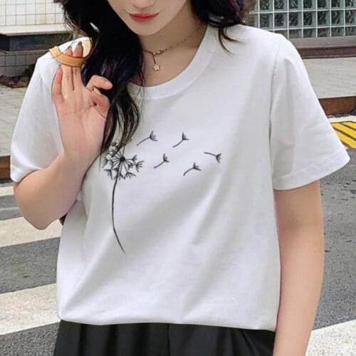 MT35 Summer Women Casual T Shirts Streetwear op Clothes Famale Print Short Sleeve O-neck Basic Funny Graphic Designer T Shirts