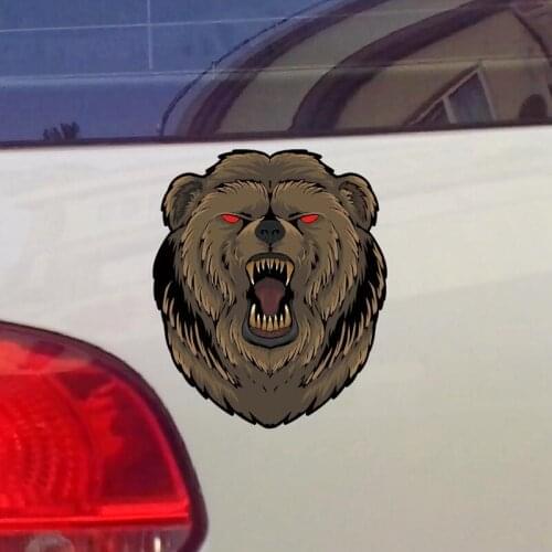 The bear Car Body Decal Car Side Window Stickers Motorcycle Decorations Vinyl Decals Cover Scratches