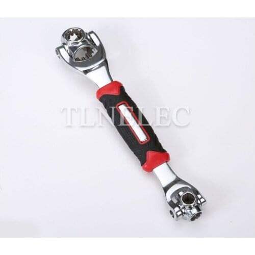 Multi-function 48 in 1 Dog Bone Wrench Roll Type Rotate 360 Degrees Non-slip Wrench Car Repair Hand Tools
