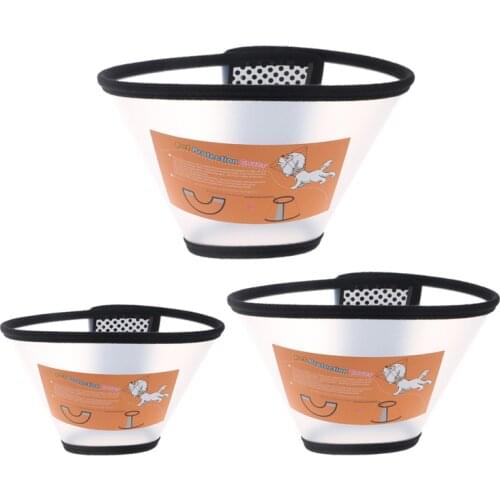 Pet Dog Cat Elizabethan Collar Wound Healing Protection Cone E- Collar