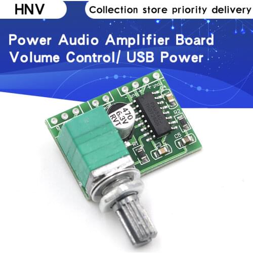 PAM8403 5V Power Audio Amplifier Board 2 Channel 3W W Volume Control/ USB Power