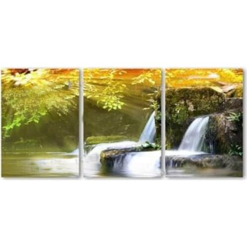 TOUOILP full square Diamond Painting 3 Luiken Waterval 3