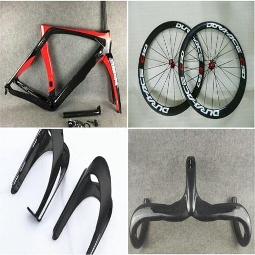 Sale RB1K THE ONE Red Road Carbon Frame and 50mm Wheelset Carbon Handlebar Bottle cages