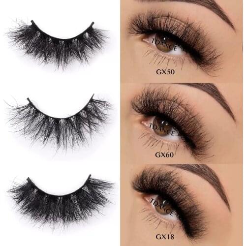 TDANCE 20mm-22mm Eyelashes Thick Fluffy Mink Lashes Cruelty Free Short Natural Lash Handmade Fake Eyelash Reusable Makeup Cils