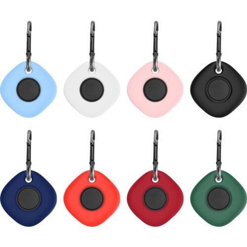 Silicone Protective Sleeve Cover For Galaxy SmartTag Case Keychain Silicone Case Anti-Lost Protector Case Tracker Accessories