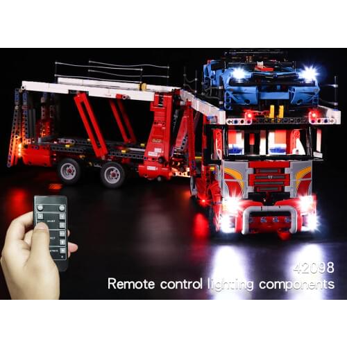 LED Light Kit For 42098 TECHNIC Car Transporter Toy Building Blocks （Not include Lego Set