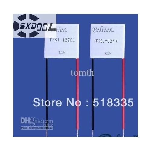 SXDOOL Peltier TES1-12701 30*30MM 1A 15.4V 8.7W 127couples 30*30MM Thermoelectric Cooler Peltier Plate Manufacturer Warranty