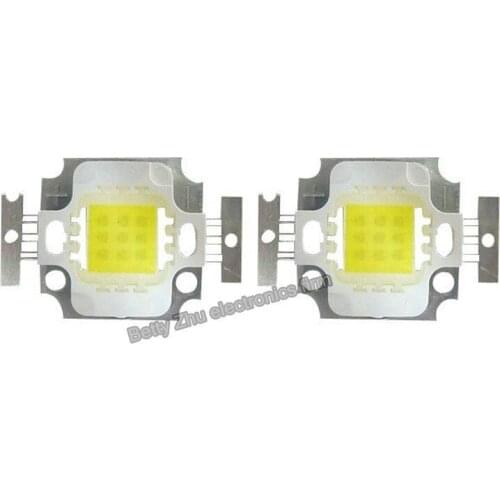 2PCS/LOT integrated led lamp beads 10W high-power light 6000-6500K nature white / 3000-3200K warm white 900-1000LM 24x40MIL